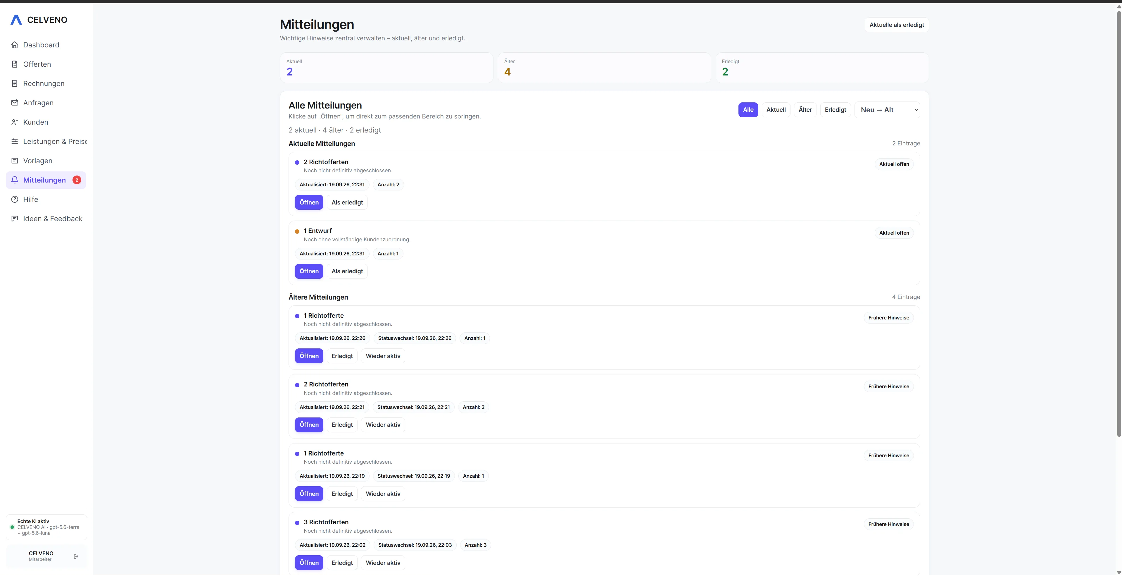 Mitteilungen