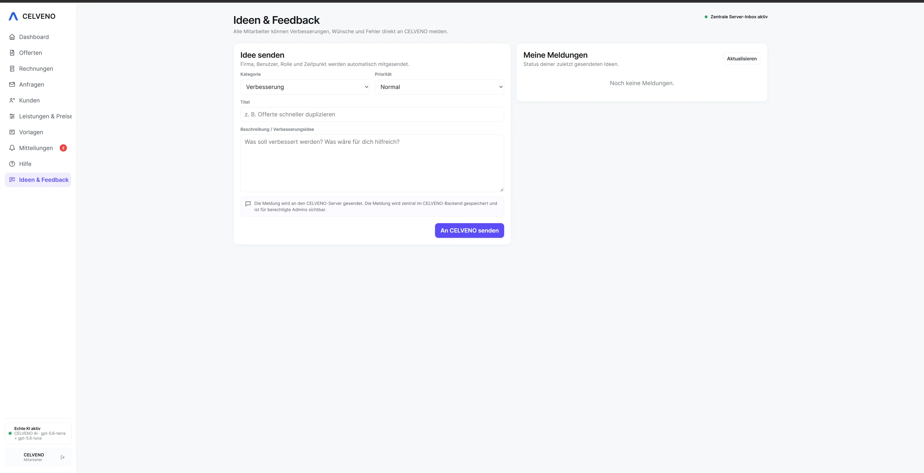 Ideen & Feedback